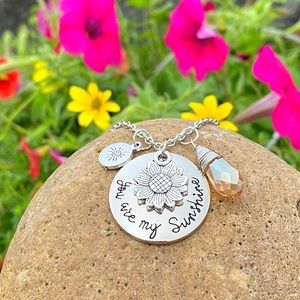 You Are My Sunshine Charm Necklace